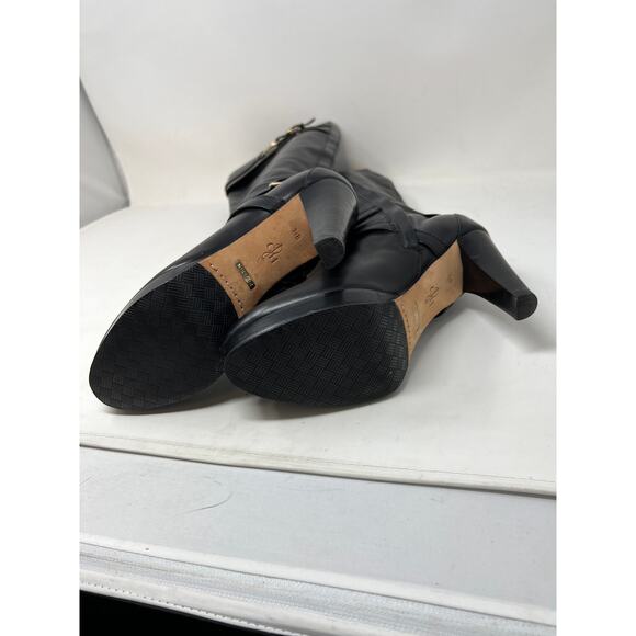 Cole Haan Suede and Patent Leather Boot Nike Sole Lace Up Ankle Tall - 7.5 - Picture 4 of 6